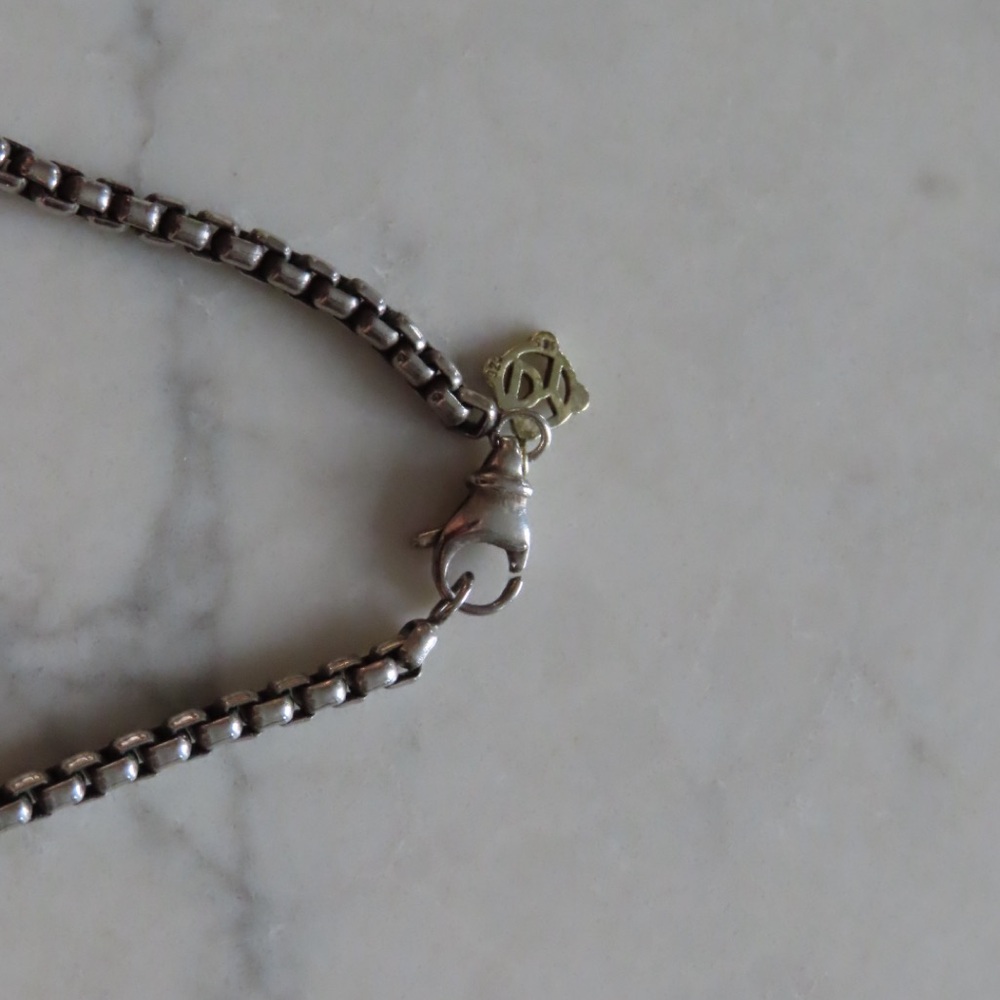 David Yurman Box Chain Necklace with medallion - Picture 4 of 16